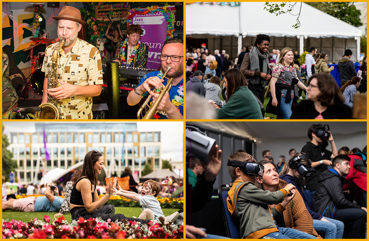 People enjoying Cheltenham Festivals